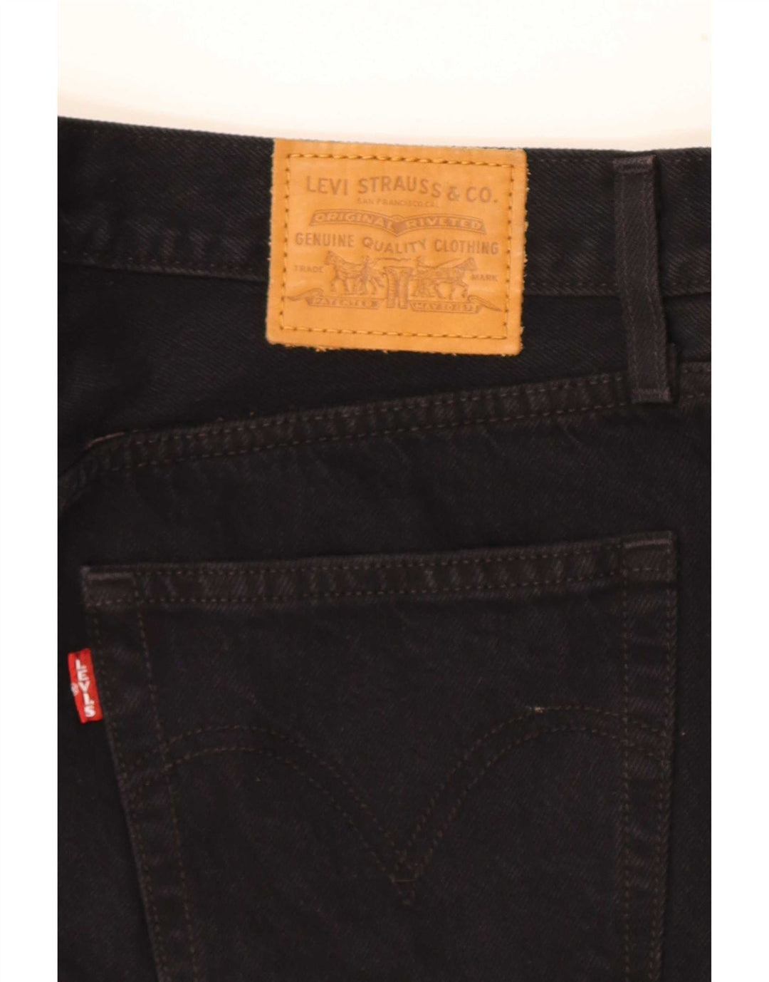 Gonna di jeans da donna Levi's W28 cotone nero medio
