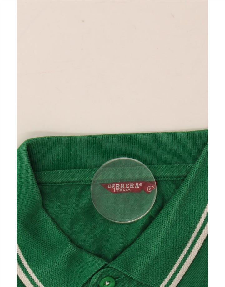 Polo Carrera Uomo Large Verde Cotone