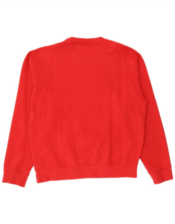 Fila Felpa grafica da uomo Maglione grande cotone rosso