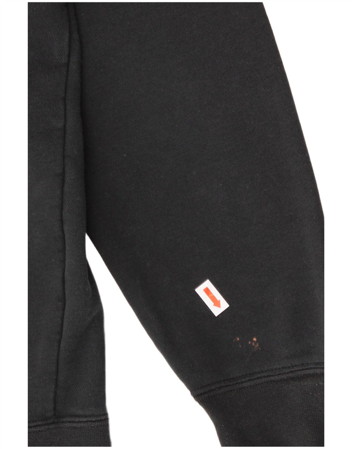 Felpa con grafica NIKE da uomo XS in cotone nero