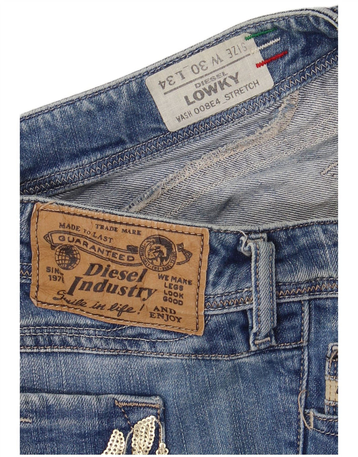 Jeans dritti Lowky da donna DIESEL W30 L29 cotone blu