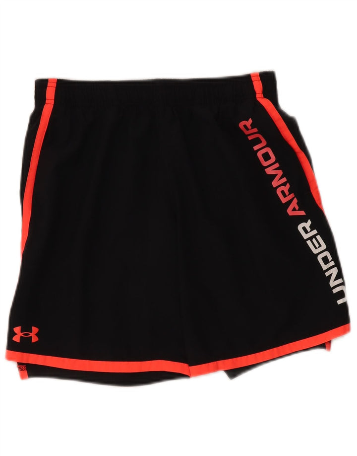 Under Armour Pantaloncini sportivi grafici da ragazzo 11-12 anni Large Nero Poliestere