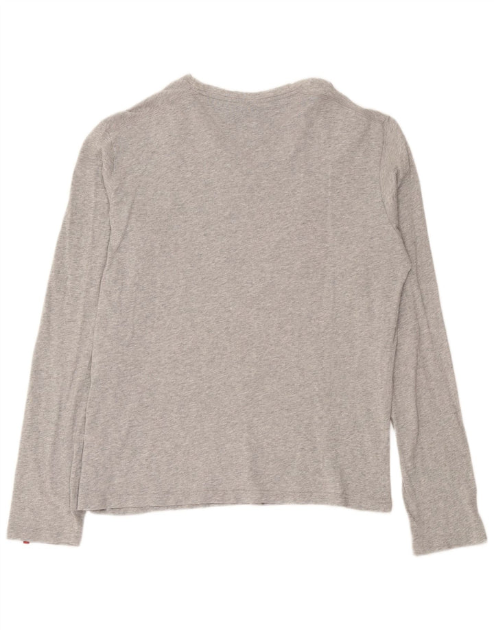 Levi's Maglietta grafica da uomo a maniche lunghe XL in cotone grigio