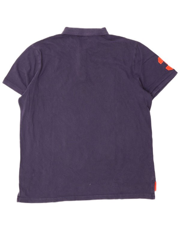 Polo Assn. Polo grafica da uomo XL in cotone blu navy
