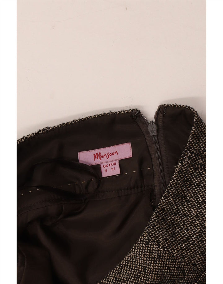 Gonna a tubino da donna Monsoon UK 8 piccola W30 grigia chiazzata