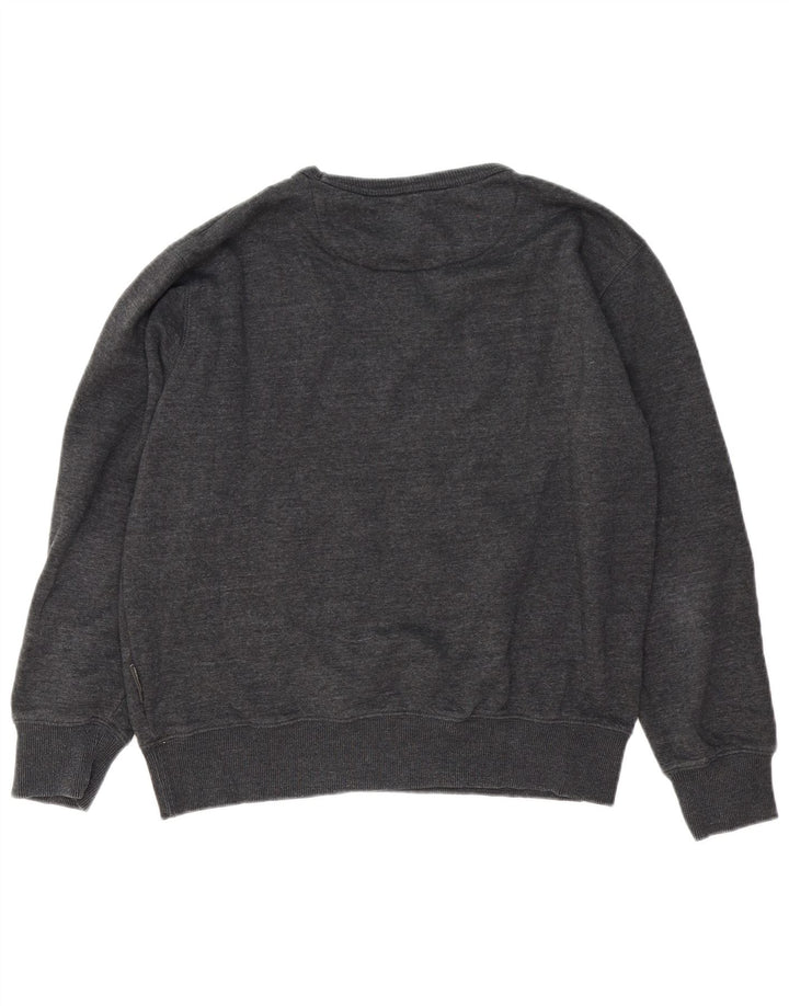 Felpa da uomo French Connection Maglione grande cotone grigio