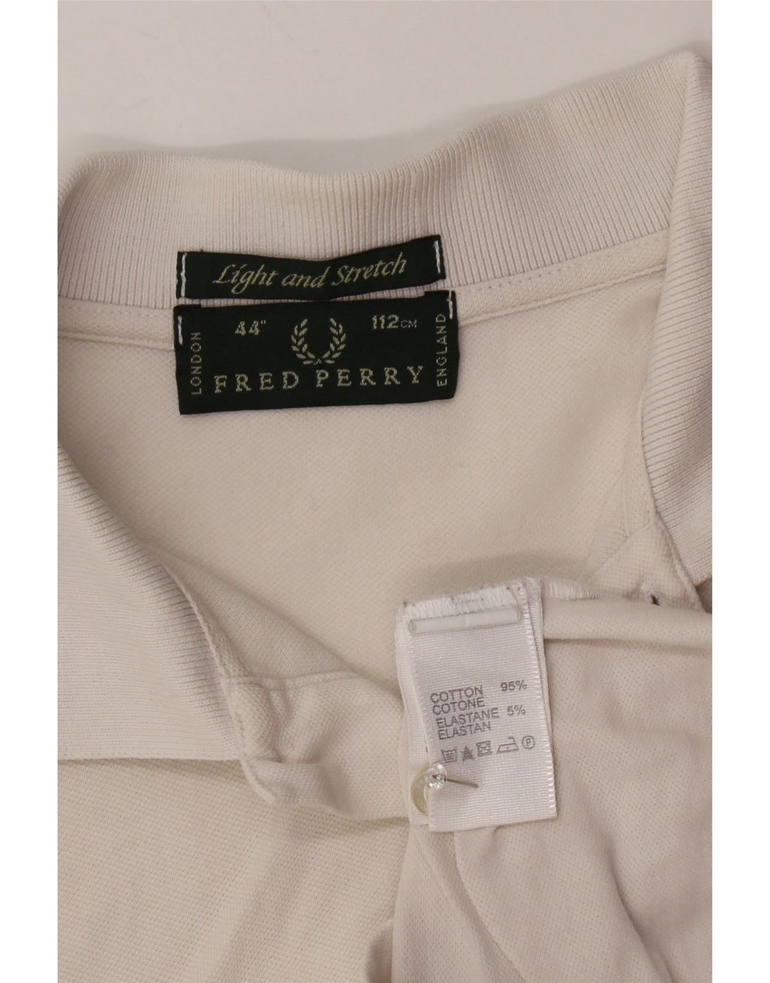 Polo da uomo FRED PERRY in cotone bianco medio