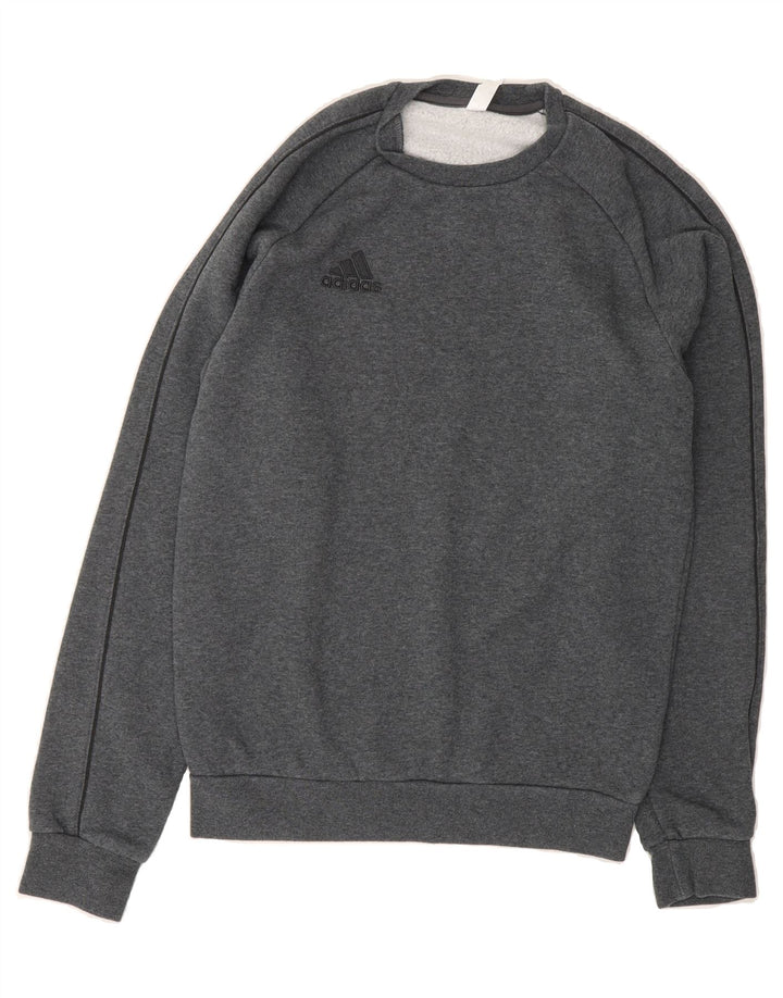 ADIDAS Mens Sweatshirt Jumper Small Grey Cotton Vintage Adidas and Second-Hand Adidas from Messina Hembry 