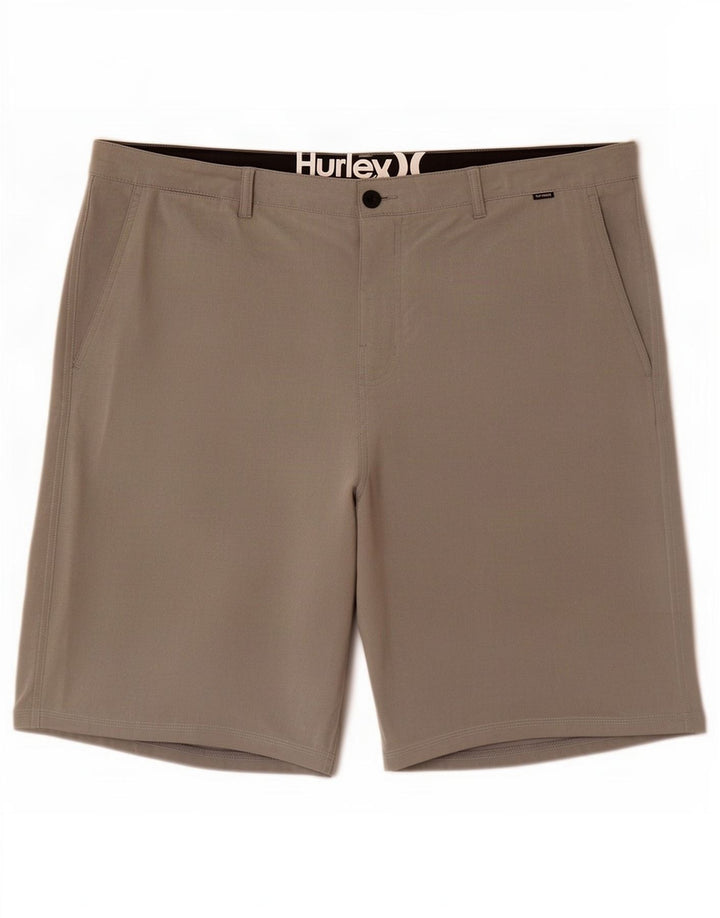 Pantaloncini chino da uomo Hurley W38 XL poliestere grigio
