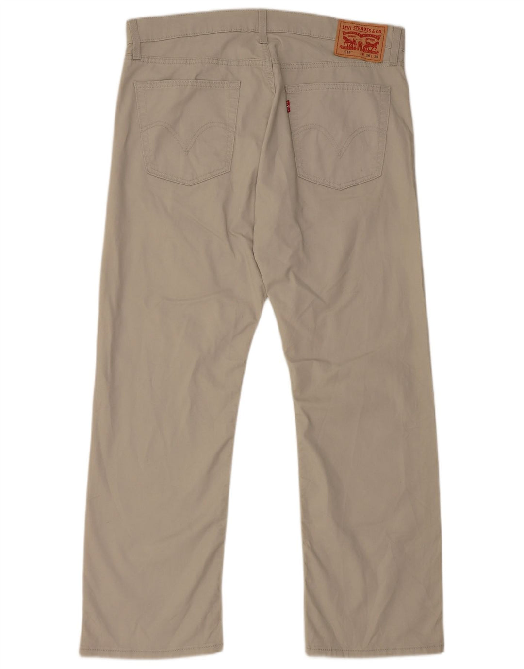 LEVI'S Pantaloni casual dritti da uomo 514 W36 L30 Cotone beige