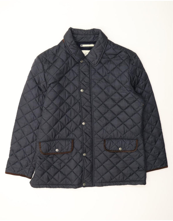 Crew Clothing Giacca trapuntata da uomo UK 44 2XL Nylon blu navy