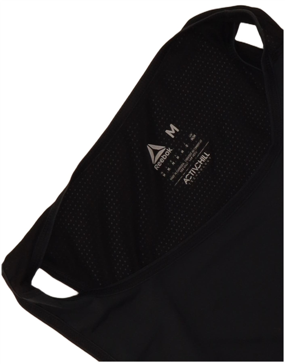 Canotta Reebok da uomo color block medio nero