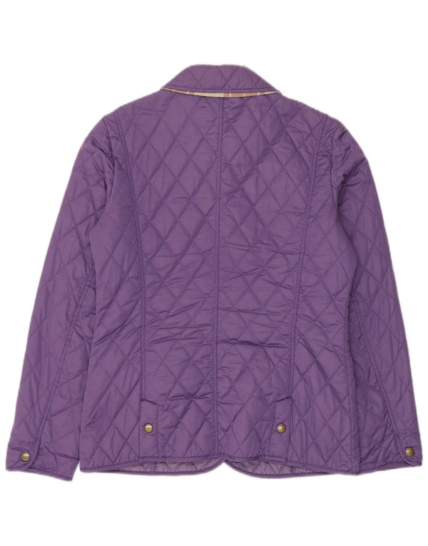 Giacca trapuntata da donna Barbour UK 12 Poliestere viola medio