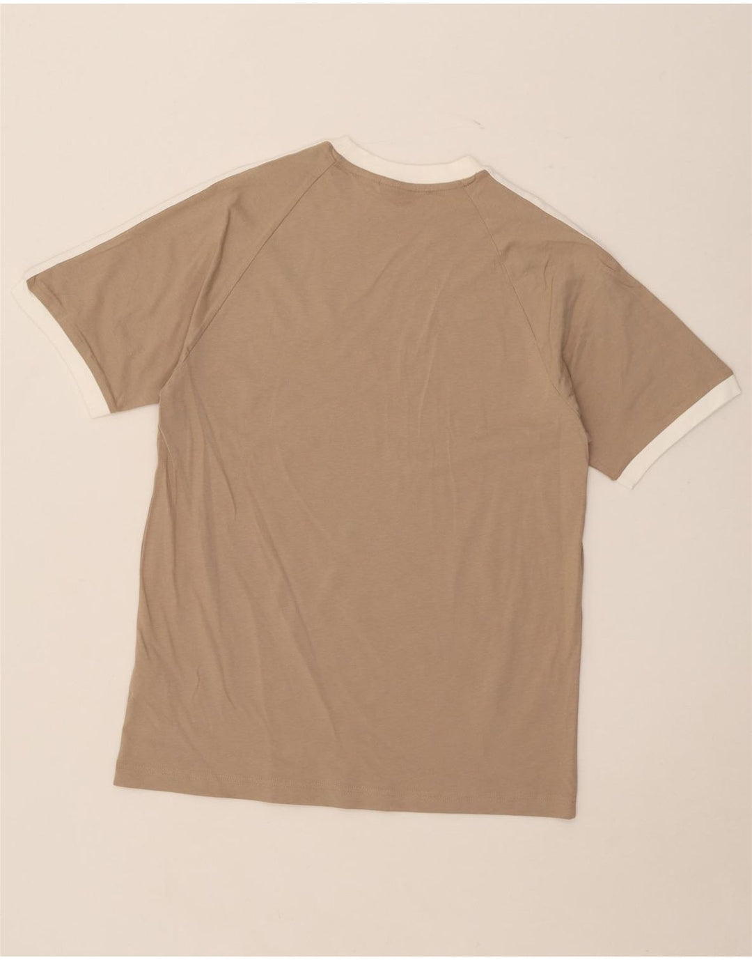 T-shirt da uomo Adidas Top in cotone beige medio
