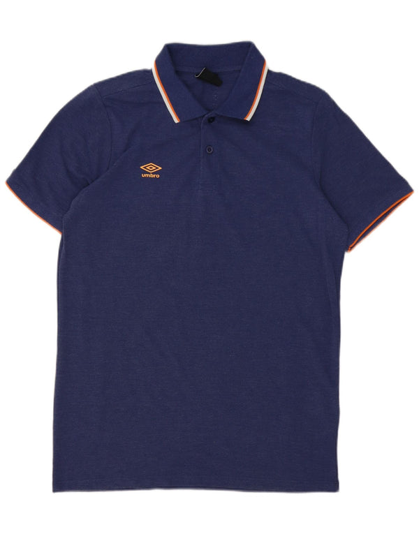 Polo da uomo UMBRO media cotone blu navy