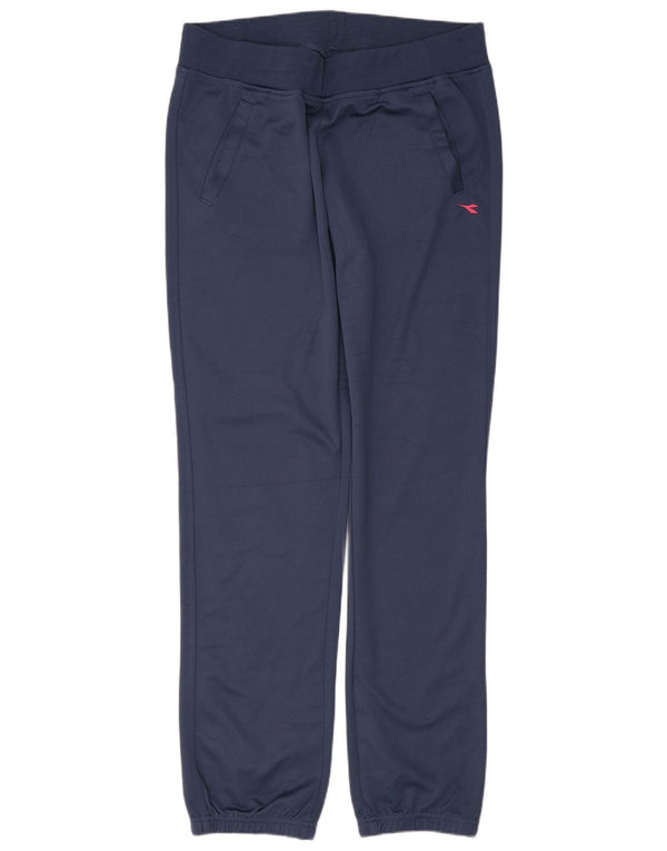 Diadora Pantaloni da tuta da donna Joggers UK 14 Large Blu Navy Poliestere