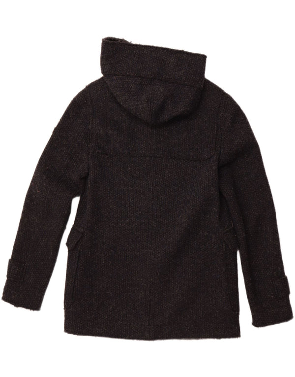 Soprabito con cappuccio da uomo GAS UK 36 piccolo in lana vergine blu navy