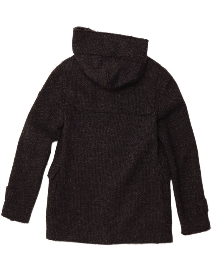 Soprabito con cappuccio da uomo GAS UK 36 piccolo in lana vergine blu navy