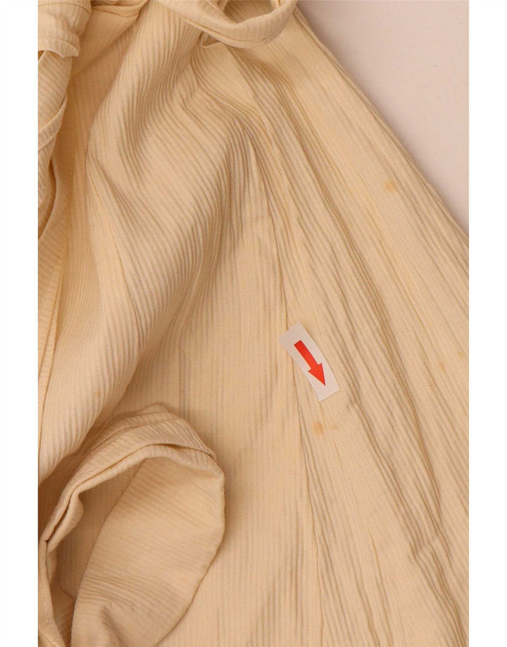Abito a trapezio da donna Zara UK 12 cotone giallo medio