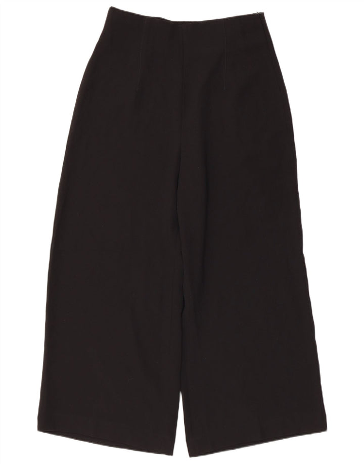 Pantaloni corti da donna Zara a gamba larga medi W30 L24 poliestere nero