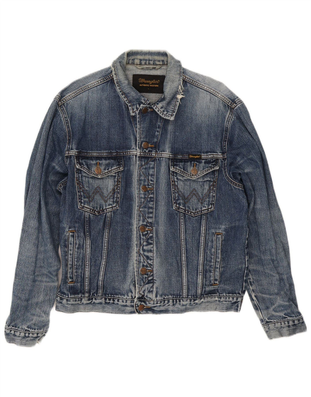 Giacca di jeans da donna Wrangler UK 16 grande cotone blu