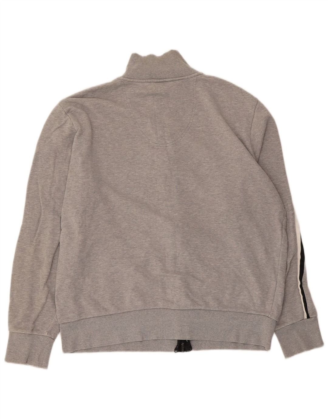 Giacca da ginnastica da uomo Hugo Boss, giacca grande in cotone a righe grigie