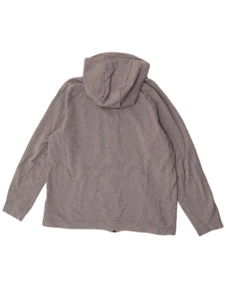 Felpa con cappuccio e zip Nike da uomo XL in cotone grigio
