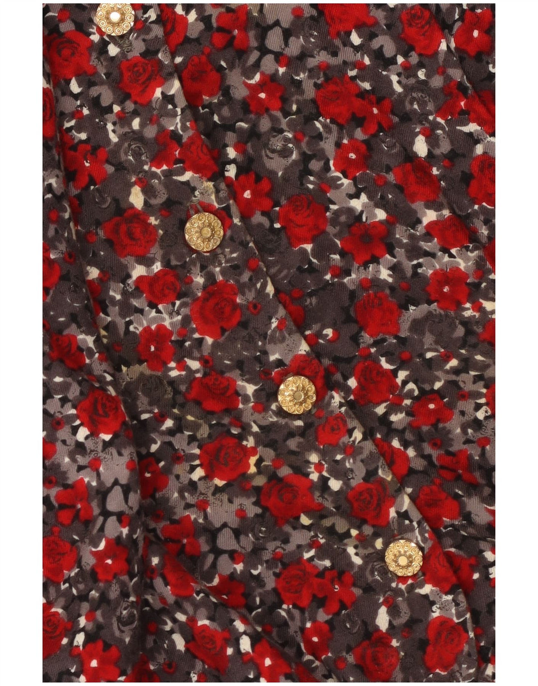 Premode Camicia da donna con cravatta sul davanti UK 18 XL Rosso floreale