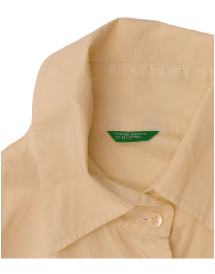Camicia da donna Benetton UK 16 grande bianco sporco