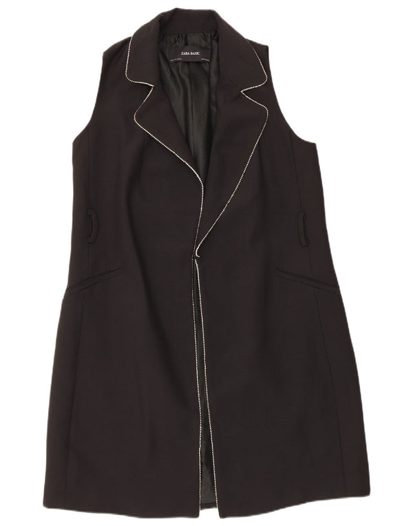 Soprabito senza maniche da donna Zara UK 10 piccolo poliestere nero