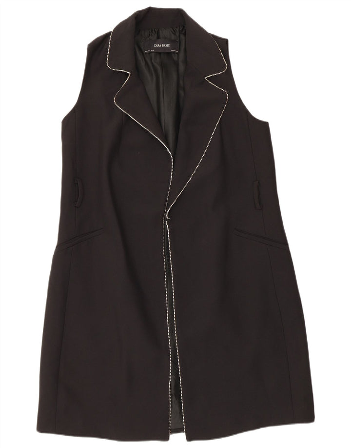 Soprabito senza maniche da donna Zara UK 10 piccolo poliestere nero