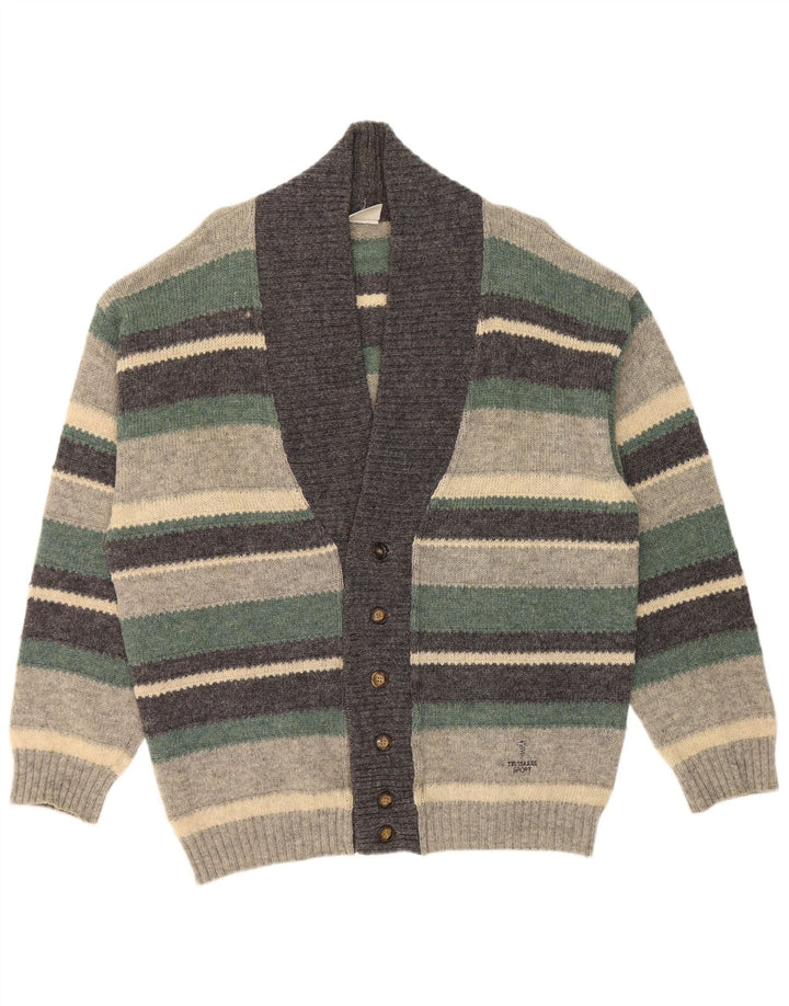 Maglione Cardigan Uomo Trussardi XL Righe Multicolore