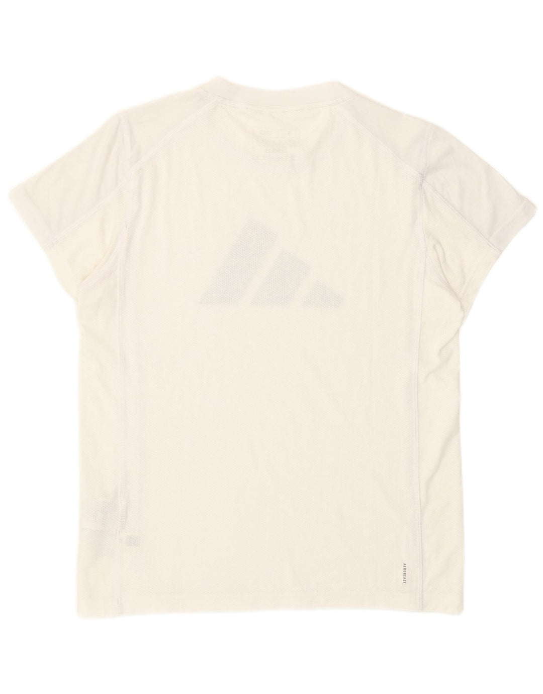 T-shirt grafica da donna Adidas Top UK 8/10 piccola bianca in poliestere