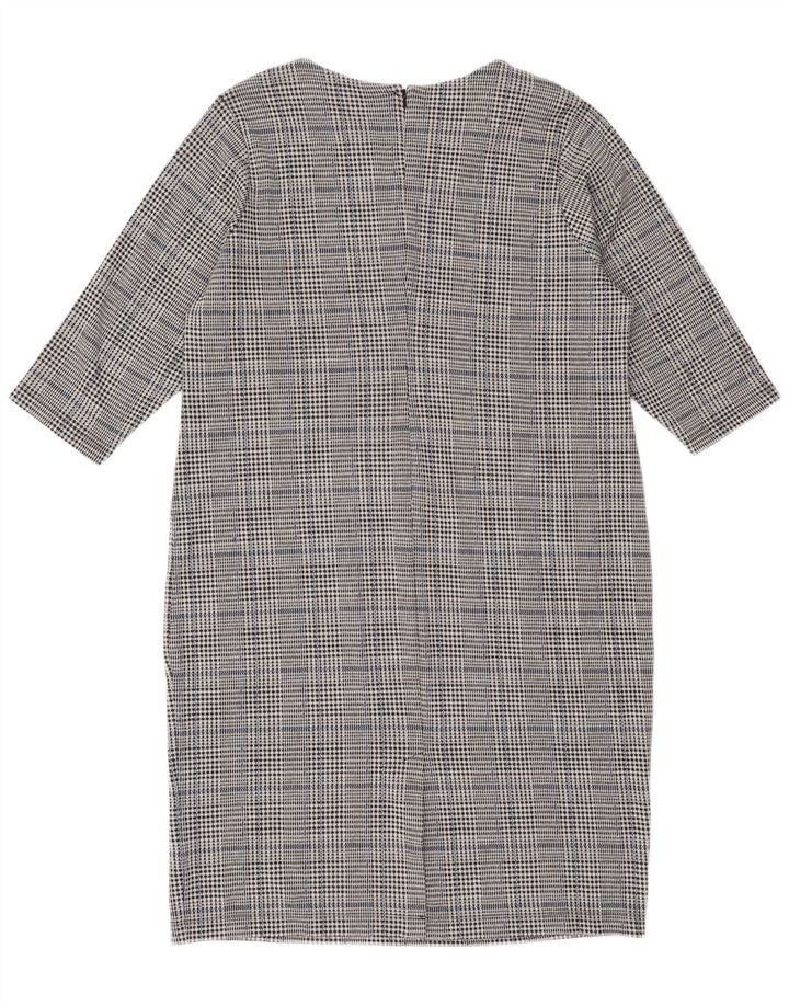 Abito a trapezio con maniche a 3/4 da donna Marks & Spencer UK 22 3XL grigio a quadri