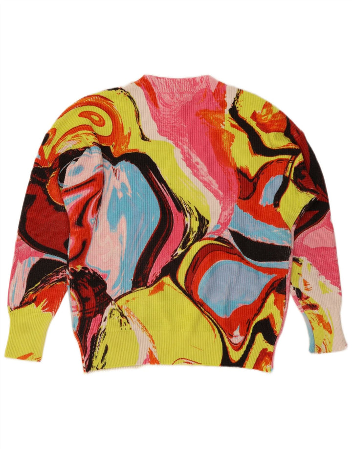 Desigual Maglione da donna con scollo a V UK 14 medio multicolore