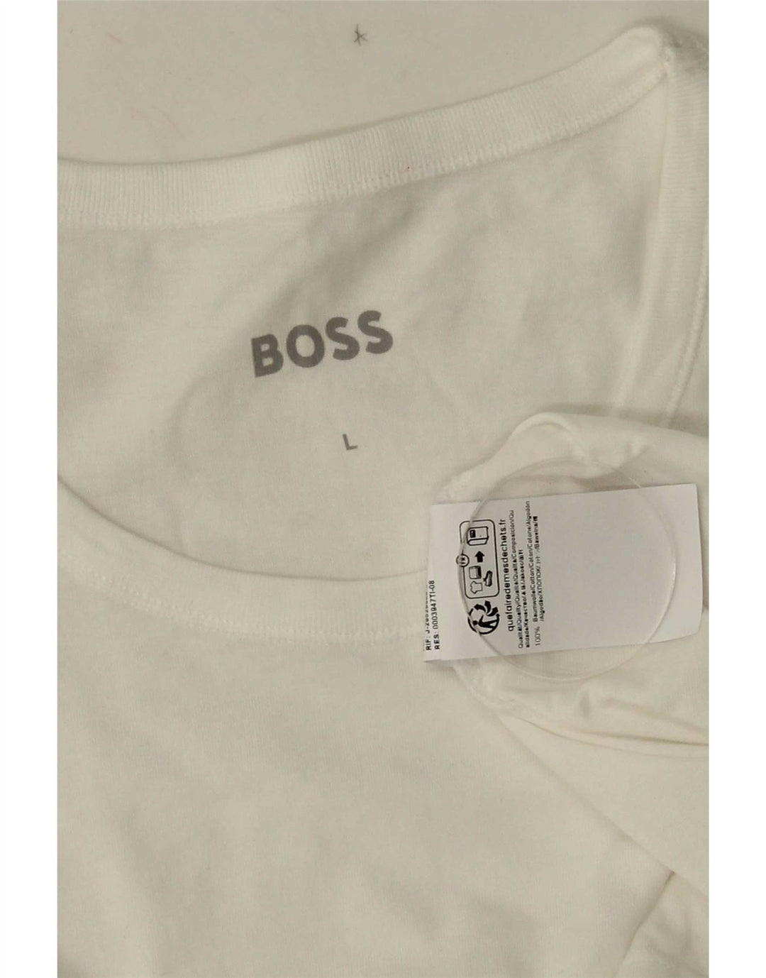 T-shirt da uomo Hugo Boss Top grande in cotone bianco
