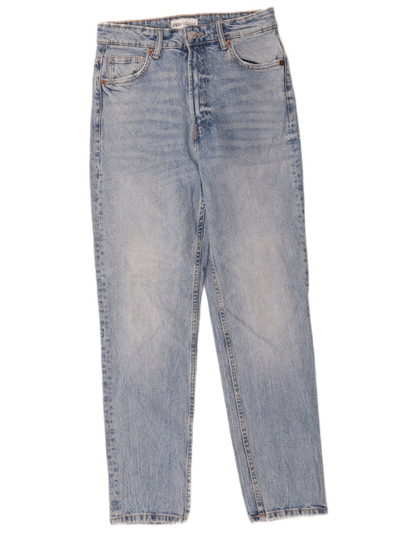 Jeans affusolati a vita alta da donna Zara EU 36 XS W26 L28 cotone blu