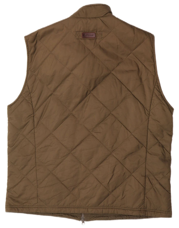 Gilet trapuntato da uomo Barbour UK 42 XL kaki poliammide