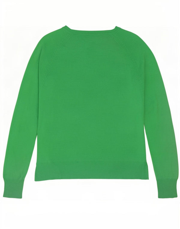 Maglione Zara da donna con scollo a barchetta UK 10 piccolo viscosa verde