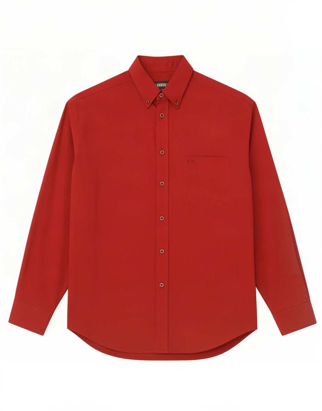 Camicia da uomo Carrera in cotone rosso medio