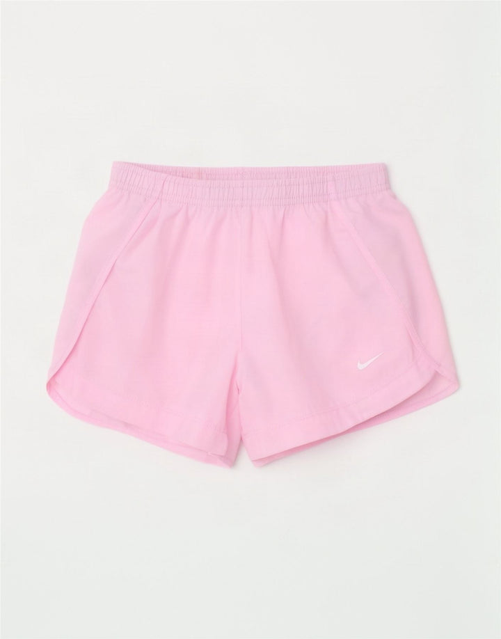 Pantaloncini sportivi Under Armour per ragazze Dri Fit 10-11 anni in poliestere rosa medio