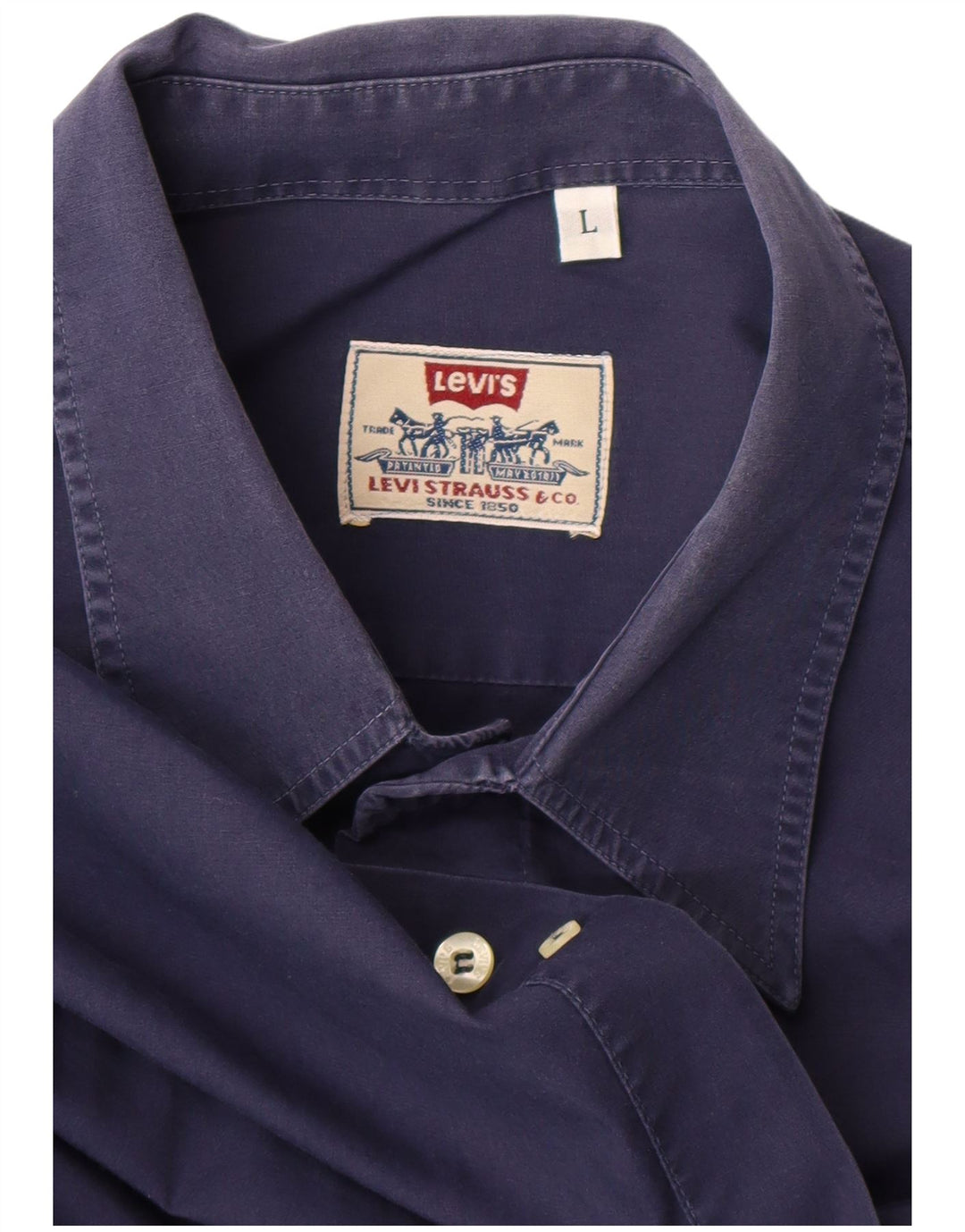 Camicia Levi's da uomo grande blu navy