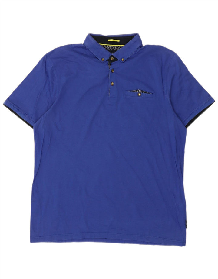 Polo da uomo TED BAKER taglia 5 XL in cotone blu