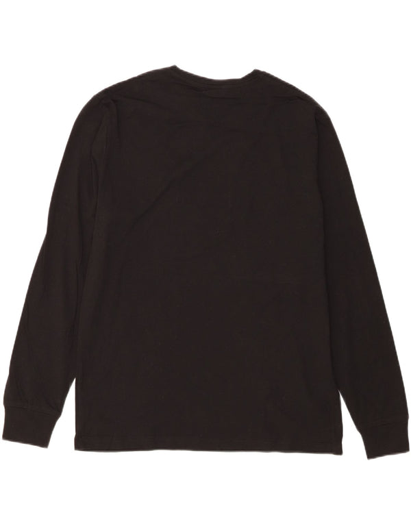 MASSIMO DUTTI Mens Top Long Sleeve Large Black