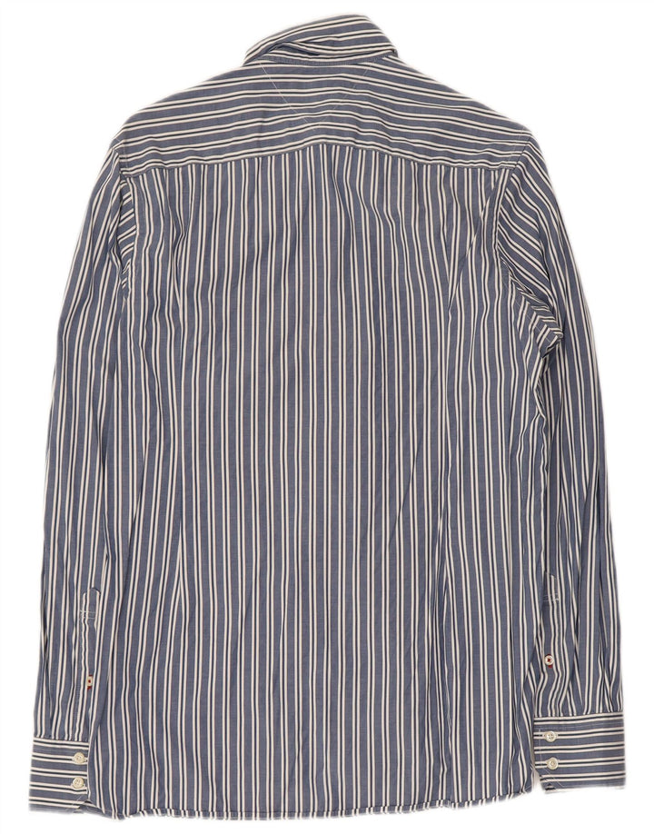 TOMMY HILFIGER Camicia Uomo Piccola in Cotone a Righe Blu