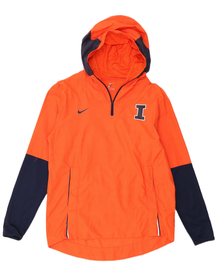 Top della tuta da ginnastica Nike da uomo con cappuccio grafico, blocco colore arancione medio