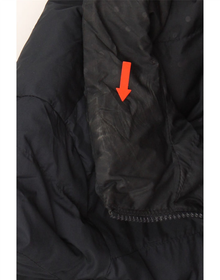 JOULES Womens Reversible Padded Jacket UK 14 Large  Navy Blue Polyester Vintage Joules and Second-Hand Joules from Messina Hembry 