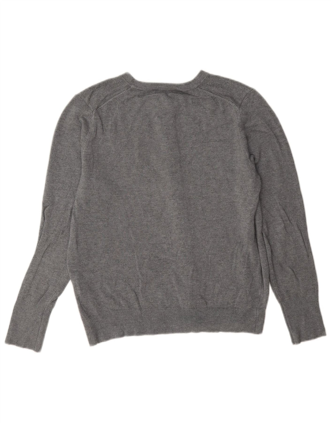 Maglione cardigan da donna Zara UK 14 grande classico in viscosa grigia