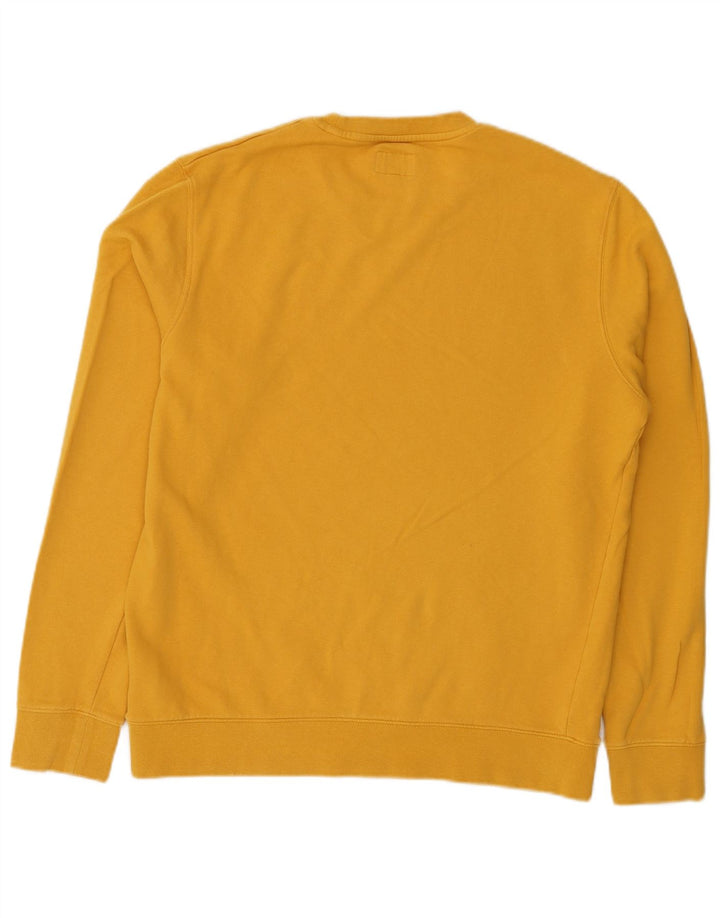 Felpa da uomo Wrangler maglione grande in cotone giallo