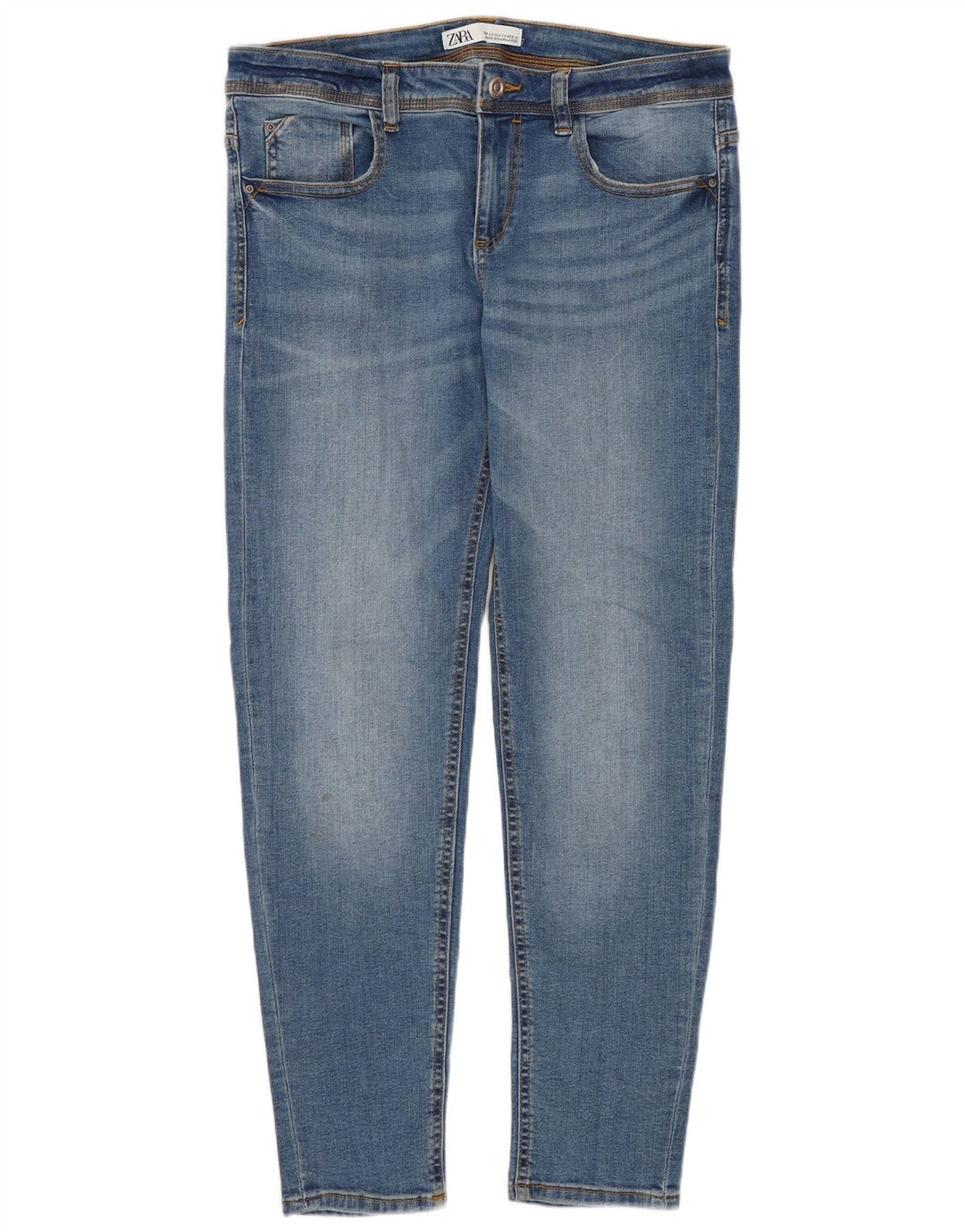 Jeans slim da donna Zara EU 40 medio W30 L26 cotone blu